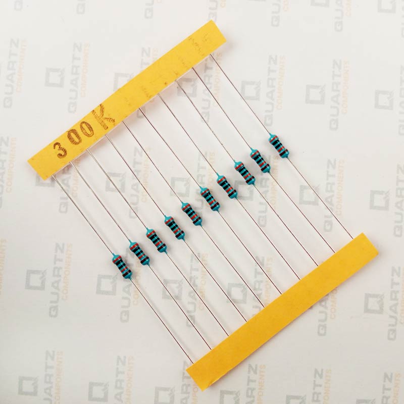 300K ohm, 1/4 Watt Resistor with 1% tolerance (Pack of 10)