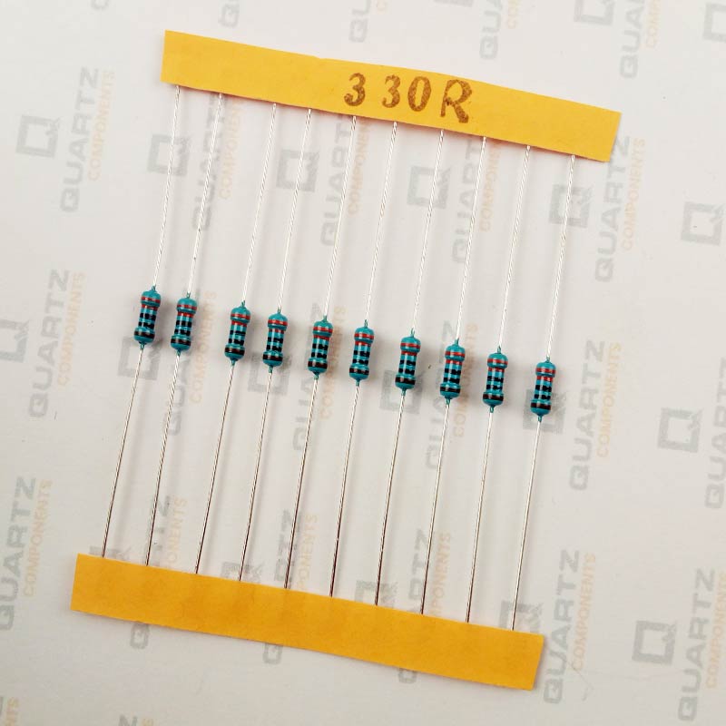 330 ohm, 1/4 Watt Resistor with 1% tolerance (Pack of 10)