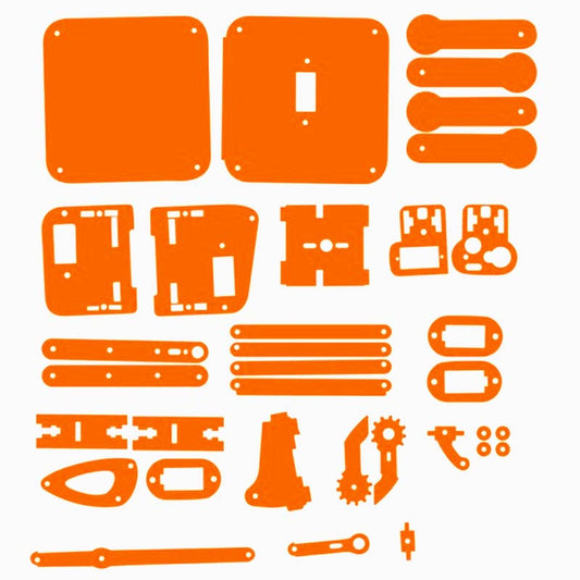 4 DOF Acrylic Robotic DIY Arm Kit (Without Servo)