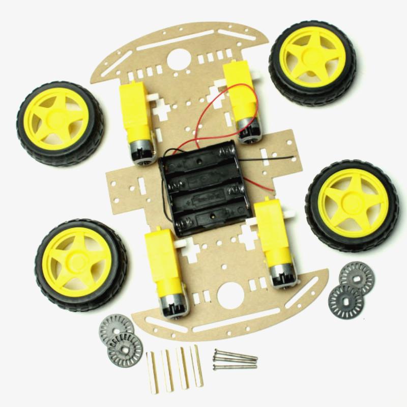 4WD Double Layer Smart Car/Robot Chassis