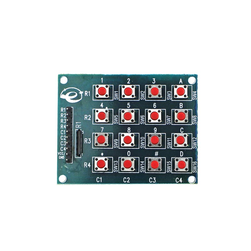 4x4 Matrix Keypad Cad 4x4 Matrix Keypad Switch Type – QuartzComponents