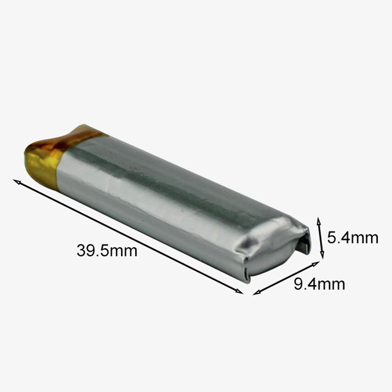 3.7V 500mAH Li-Po Rechargeable Battery Dimensions