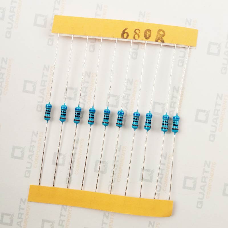 100pcs 680 Ohm 1/2 Watt 5% Carbon Film Resistors – XICON 293-680-RC Lot