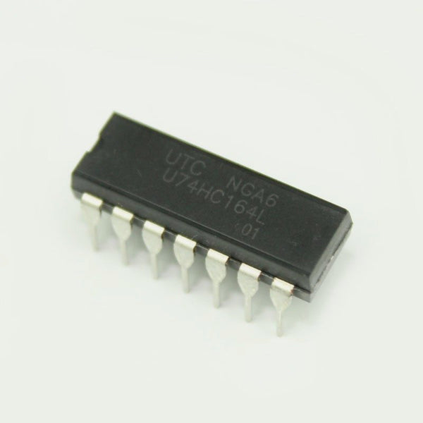 74HC164 - 8-Bit Serial-in/Parallel-out Shift Register IC - DIP-14 Package