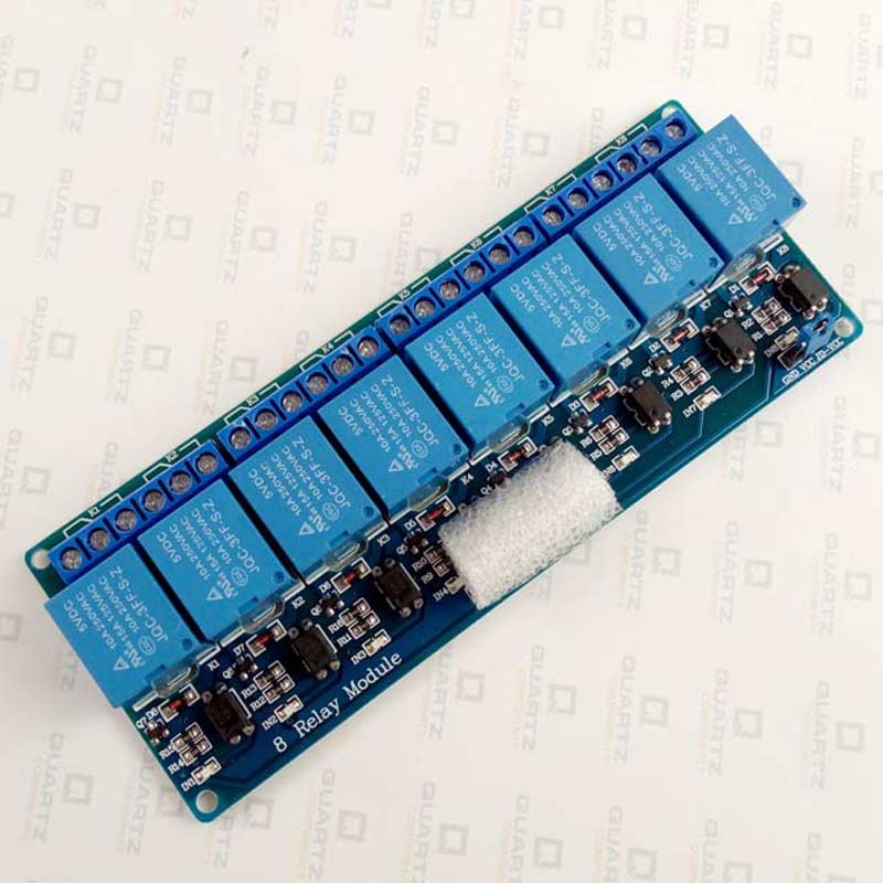 8 Channel 5V Relay Module with Optocoupler – QuartzComponents
