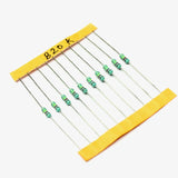 820K ohm, 1/4 Watt Resistor with 5% tolerance (Pack of 10)