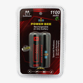 Rechargeable AA Battery 3.7V 1100mAh - (Pack of 2)