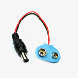 Battery Snapper Connector Clip with DC Jack