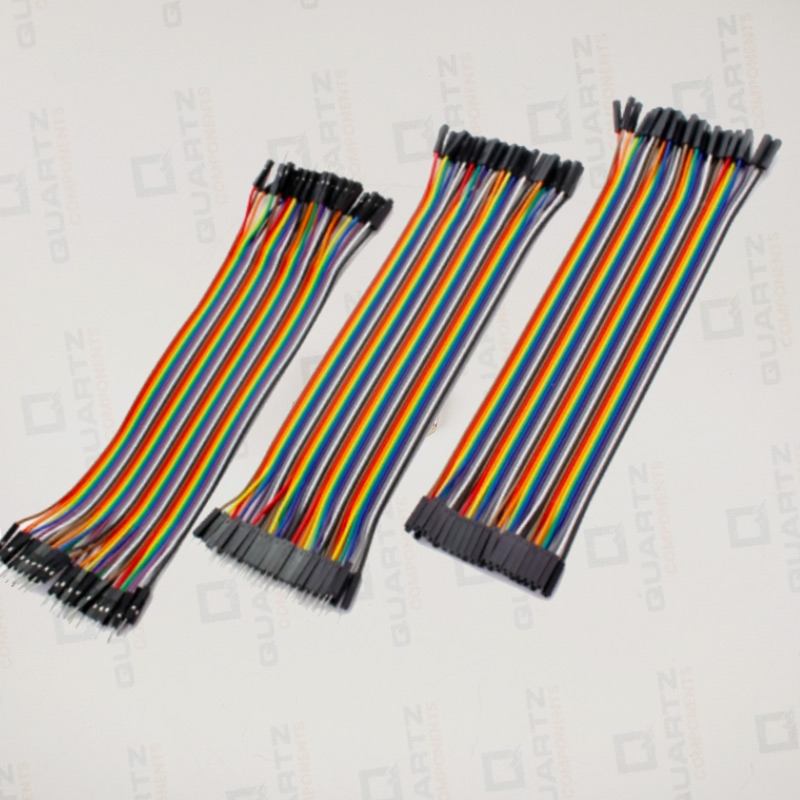 Breadboard Jumper Wire Combo - Male to Male, Male to Female and Female to  Female Breadboard Connecting Wires (10 Units Each) – QuartzComponents