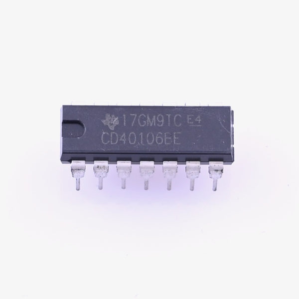 CD40106 - Hex Inverter Schmitt Trigger IC - DIP-14 Package