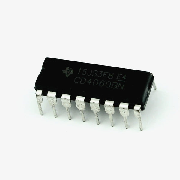 CD4060 - 14-stage Ripple Carry Binary Counter IC - DIP-16 Package