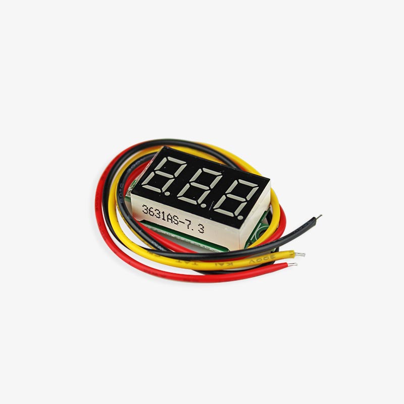 Mini voltmetro digitale, 5 pezzi da 0,36 pollici LED, mini voltmetro DC 0 – 100 V, tester di tensione a 3 fili, 5 colori Mini voltmetro digitale, 5 pezzi da 0,36 pollici LED, mini voltmetro DC 0 – 100 V, tester di tensione a 3 fili, 5 colori
