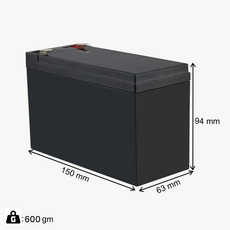 12v 7.2Ah Li-ion Battery Pack with 1 Year Warranty - Plastic Enclosure