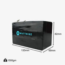Load image into Gallery viewer, Dimensions of Wattnine 12v UPS Battery
