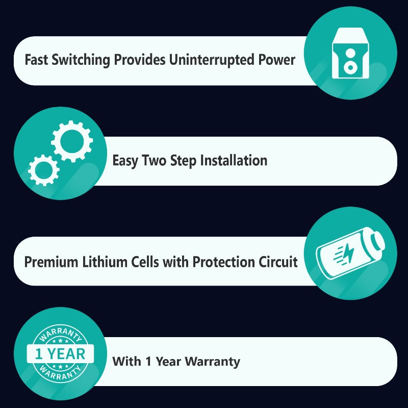 Specs of 12v 2200mAh Wifi Router Battery 