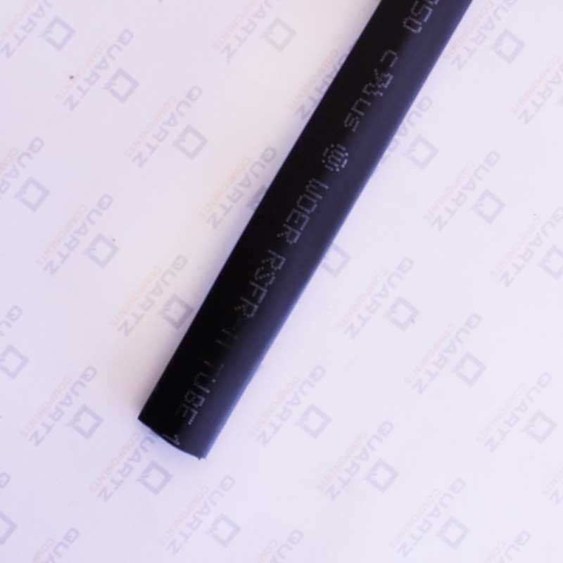 Heat Shrink Sleeve Tube Flat - 8mm Diameter - Black - 1 meter