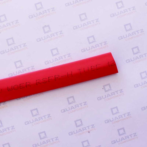 Heat Shrink Sleeve Tube Flat - 9mm Diameter - Red - 1 meter