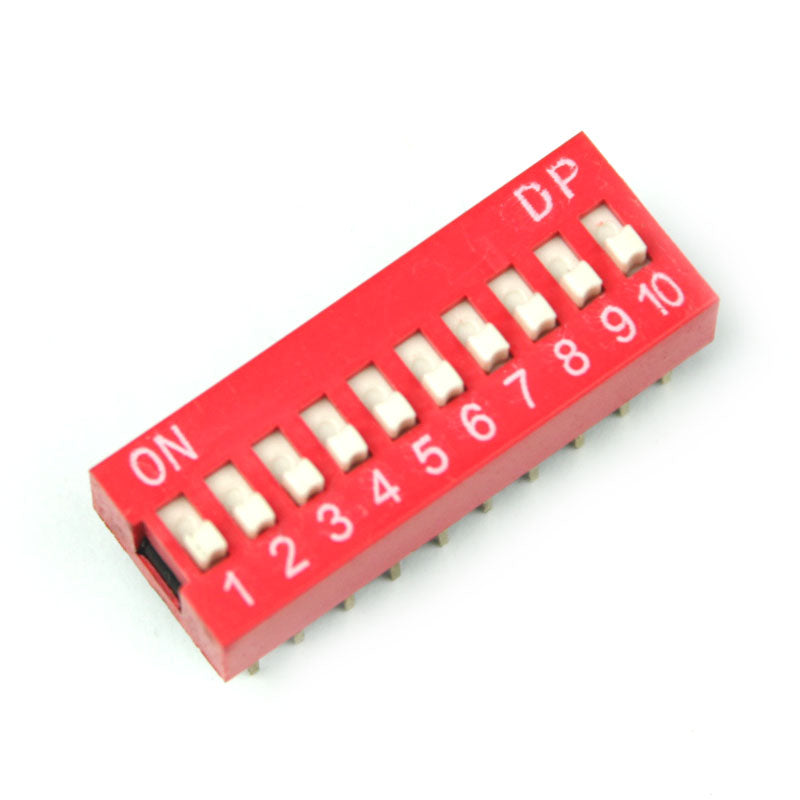 10 Positions DIP Switch