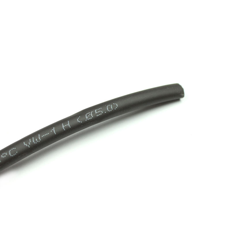 Heat Shrink PVC Sleeve Tube - 5mm Diameter - Black - 1 meter