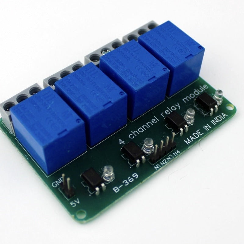 Four Channel 5V Relay Module - Made in India – QuartzComponents