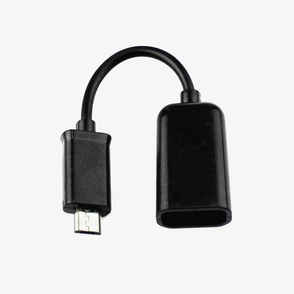 Micro USB Male to USB-A Female Adapter for Raspberry Pi
