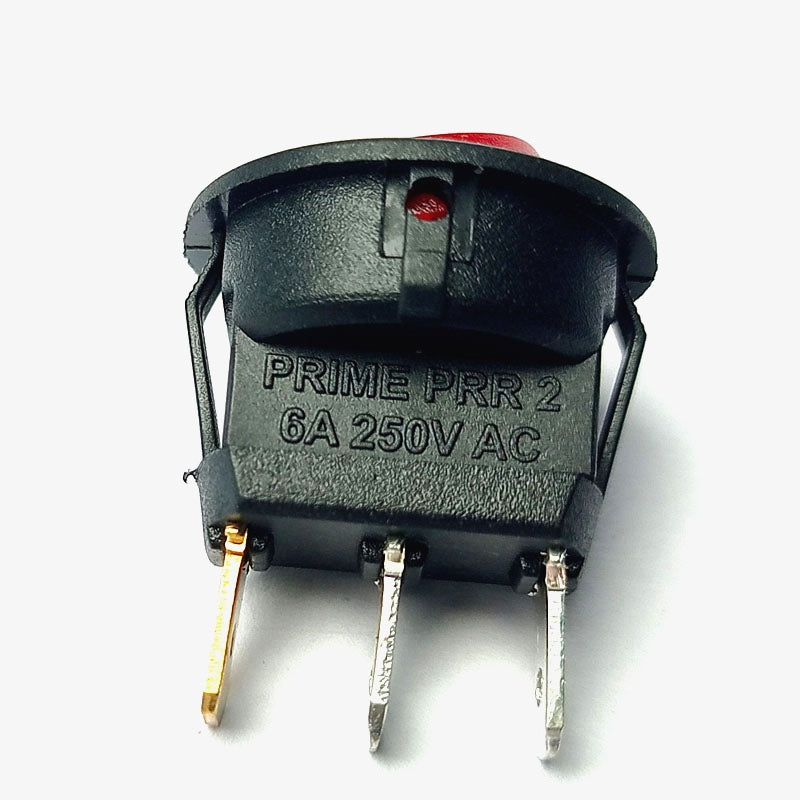 Illuminated On-Off Round Rocker Switch 