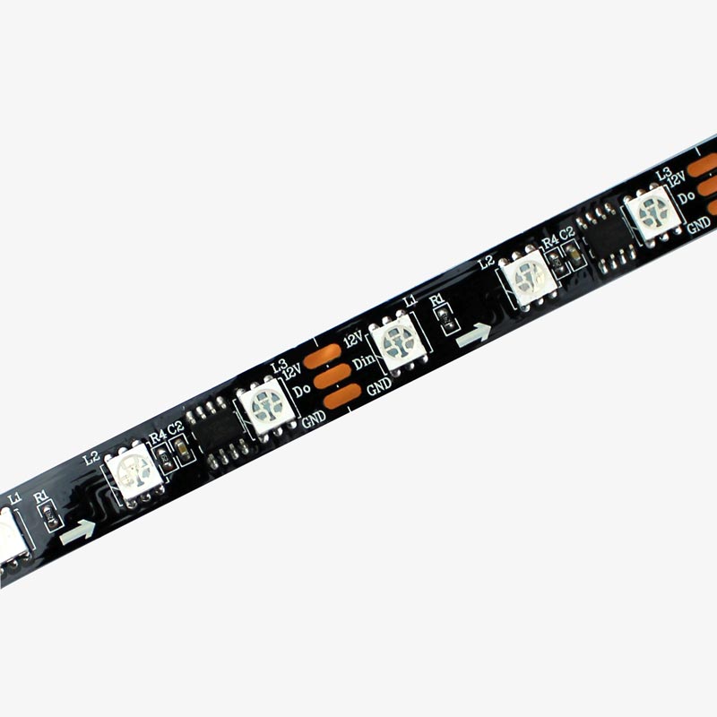 WS2811 Neopixel LED Strip 60LED/MTR - 12V Addressable LED Strip (5 Met ...