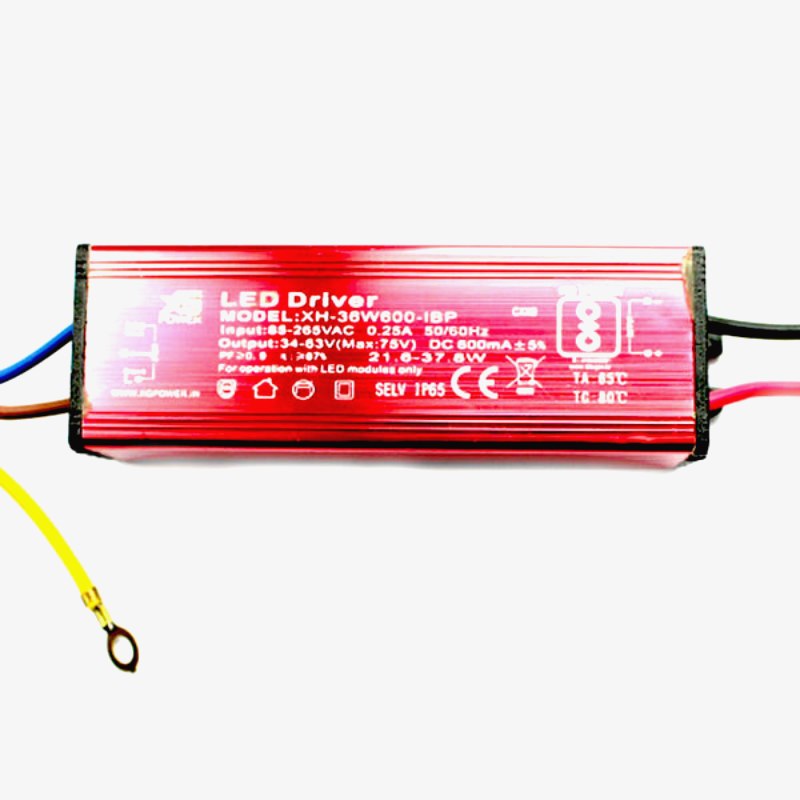 36W LED Driver Module with 600mA Output current and 34-63V Output DC V ...