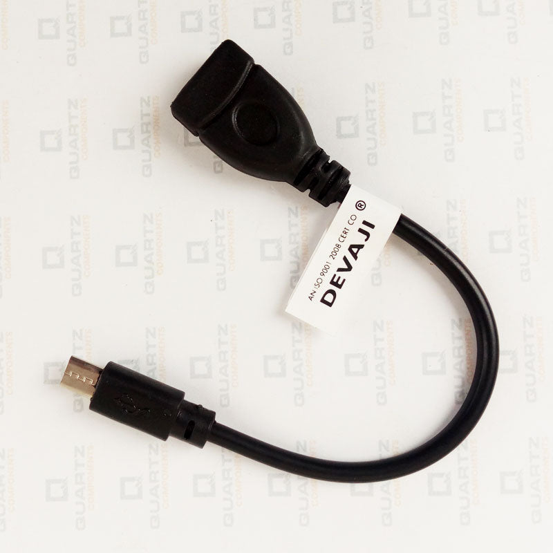 Micro USB Male to USB-A Female Adapter for Raspberry Pi