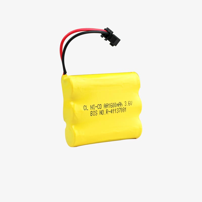 Ni-Cd AA 1600mAh 3.6v Cell Battery Pack