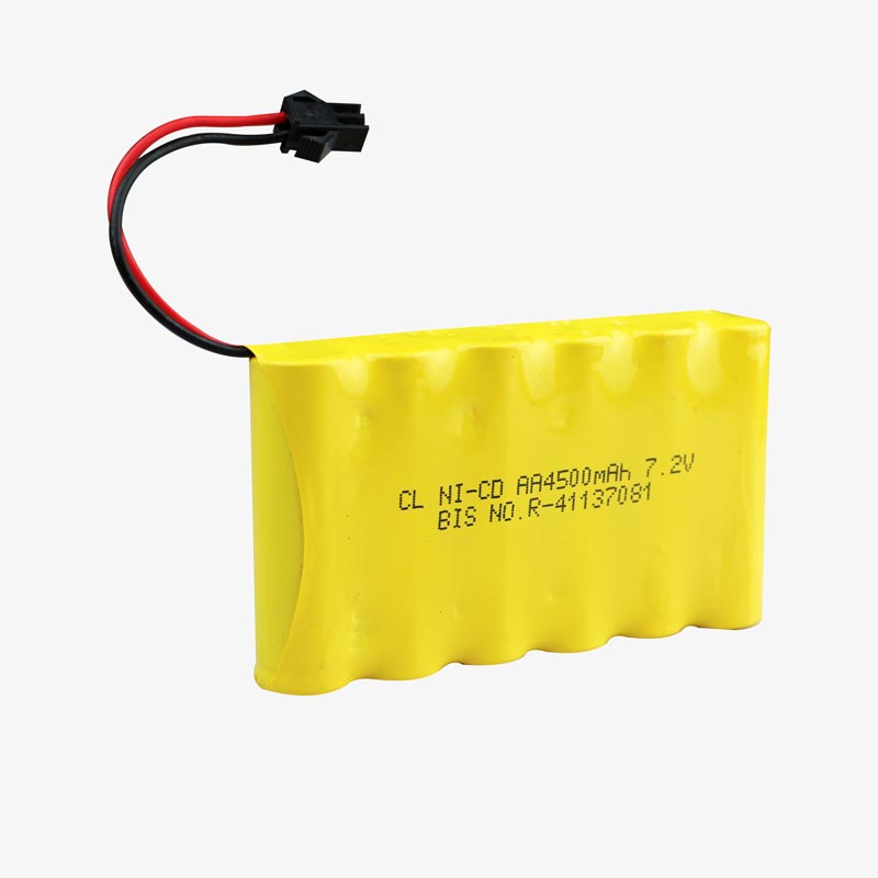 Ni-Cd AA 4500mAh 7.2v Cell Battery Pack