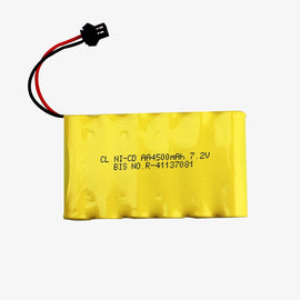 Ni-Cd AA 4500mAh 7.2v Cell Battery Pack