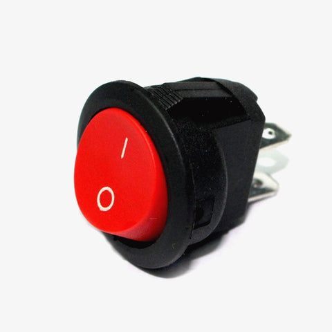 On-Off Round Rocker Switch - 6A 250V
