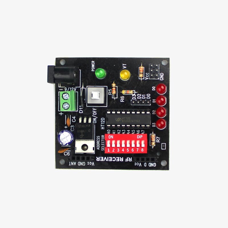 1836 Component Receiver Module RF Transmitter and Receiver Module with Encoder and Decoder IC for 433 ...