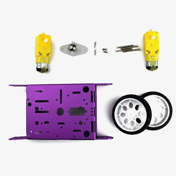 2WD Aluminum Smart Robot Car Chassis Kit DIY