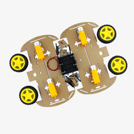 Longer Version of 4WD Double Layer Smart Car Robot Chassis - DIY Kit-picture-10