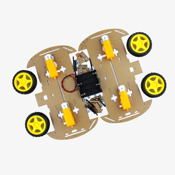 Longer Version Of 4WD Double Layer Smart Car Robot Chassis DIY Kit longer-version-of-4wd-double-layer-smart-car-robot-chassis-diy-kit