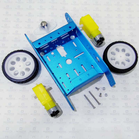 2WD Aluminum Smart Robot Car Chassis Kit DIY