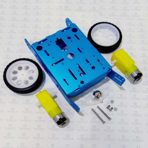 2WD Aluminum Smart Robot Car Chassis Kit DIY