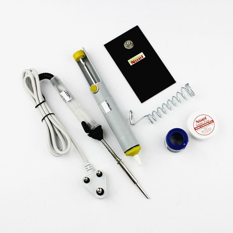 Soldering Kit (Soldering Iron with Stand, Flux, lead & Desolder pump)