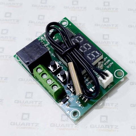 W1219 Temperature Controller Module With Waterproof Temperature Sensor (Red And Green Display))
