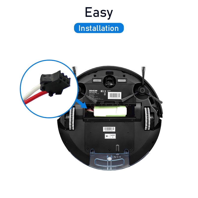 vacuum cleaner robot battery installation 
