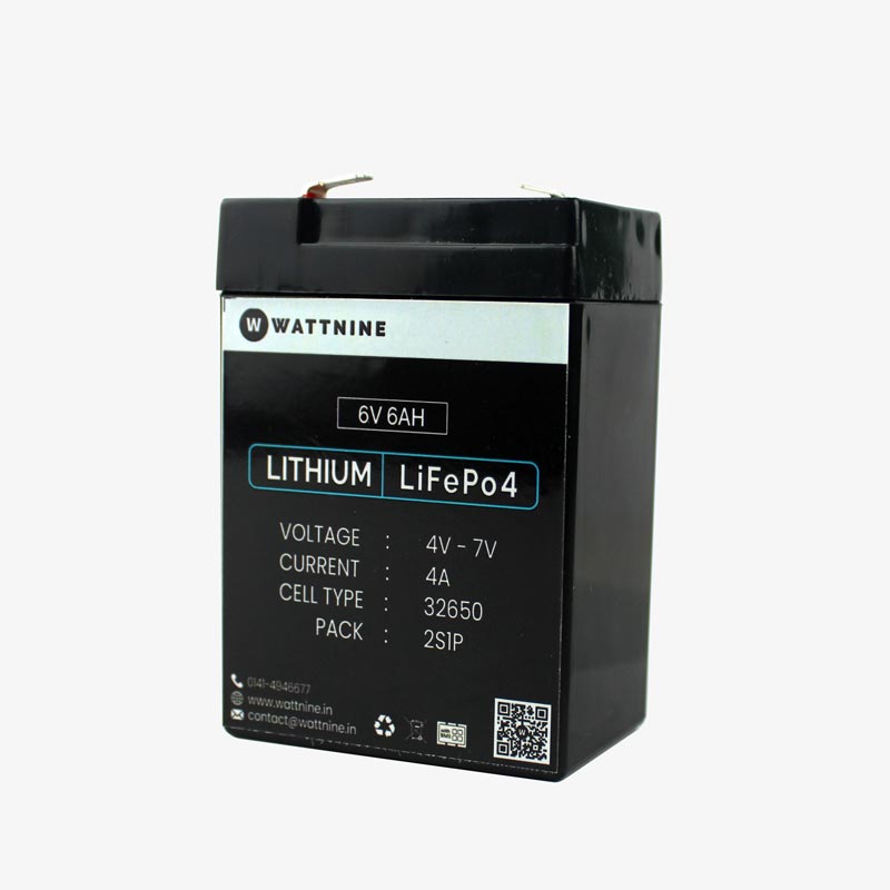 Wattnine 6v 6Ah Battery