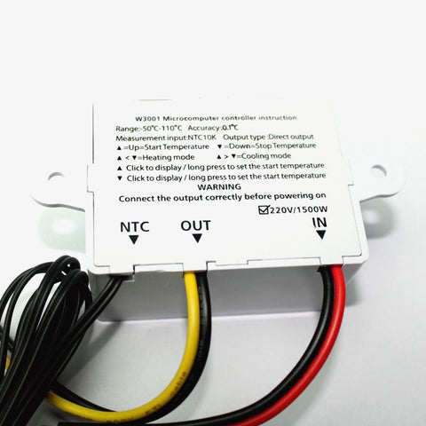 XH-W3001 AC 220V 1500W Digital Microcomputer Thermostat Switch