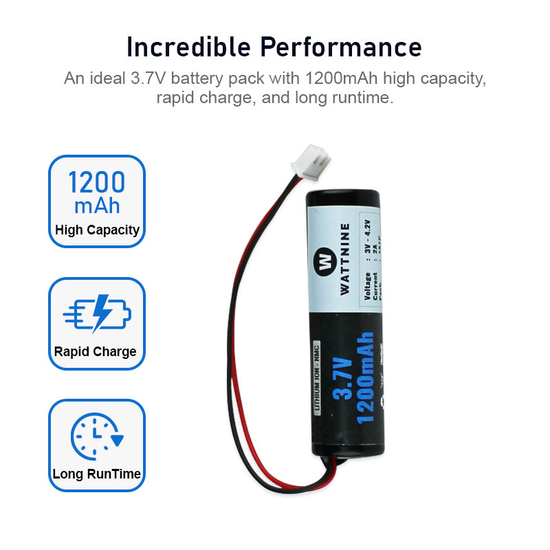 3.7V 1200mAh Lithium Battery