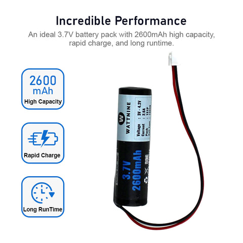 3.7V 2600mah Lithium Battery