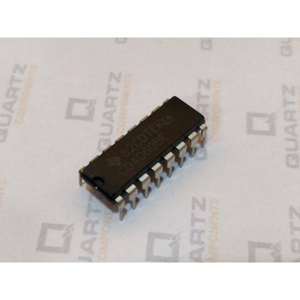 10PCS CD4060BE 4060 Ripple Carry Binary Counter IC - DIP-16 Low Power