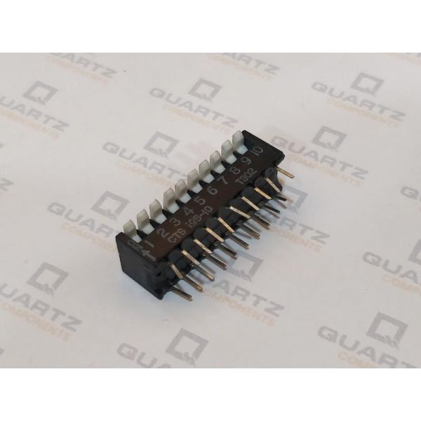 DIP Switch 10 Positions Pins