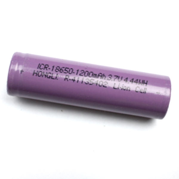 18650 Lithium ion cell 3.7V and 1200mAh