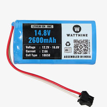 Load image into Gallery viewer, 14.8V 2600mAh Lithium Ion Battery Pack for Industrial Robots and Vacuum Cleaning Robots